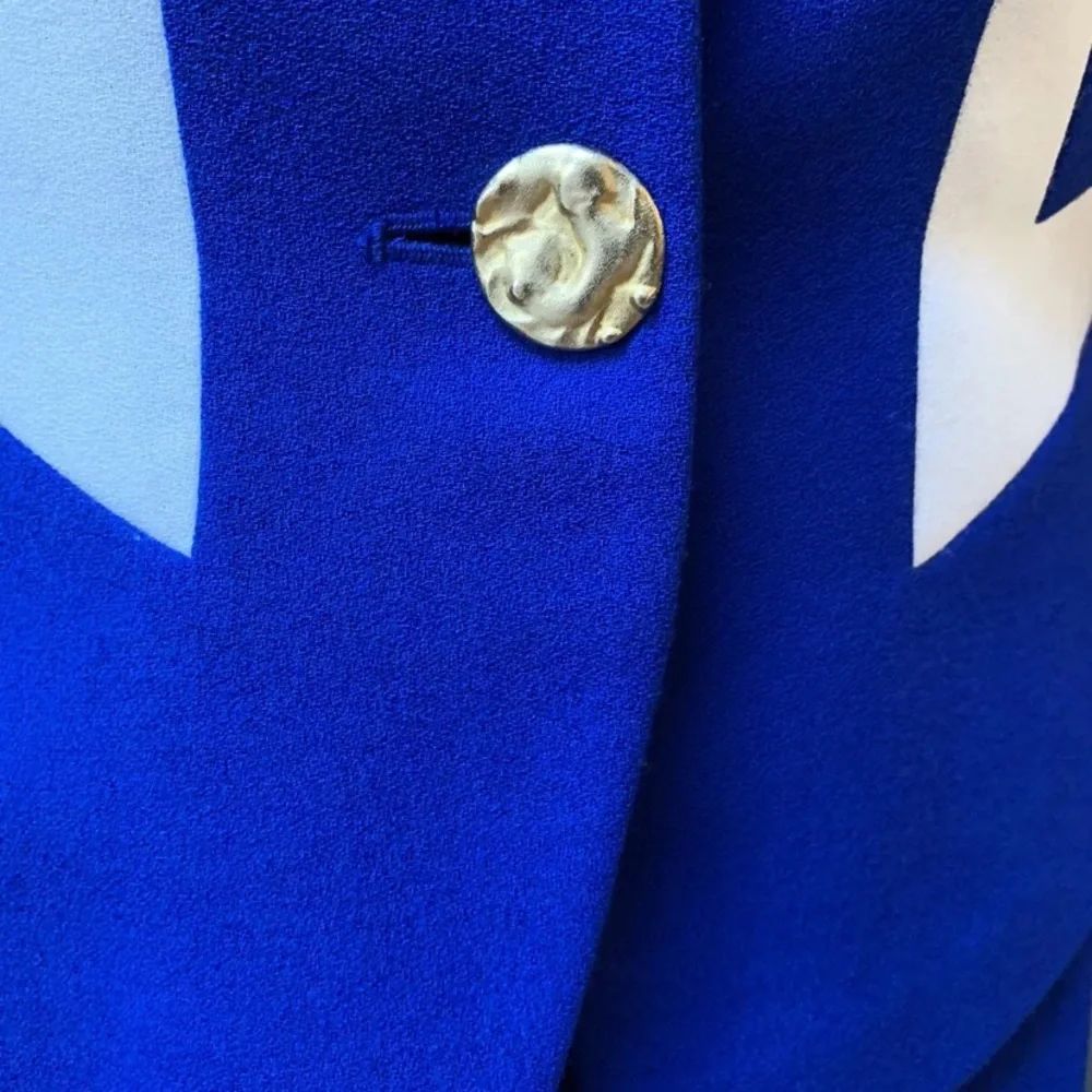 Vintage Jacques Vert cobalt blue suit fits uk 8 - Picture 4 of 9